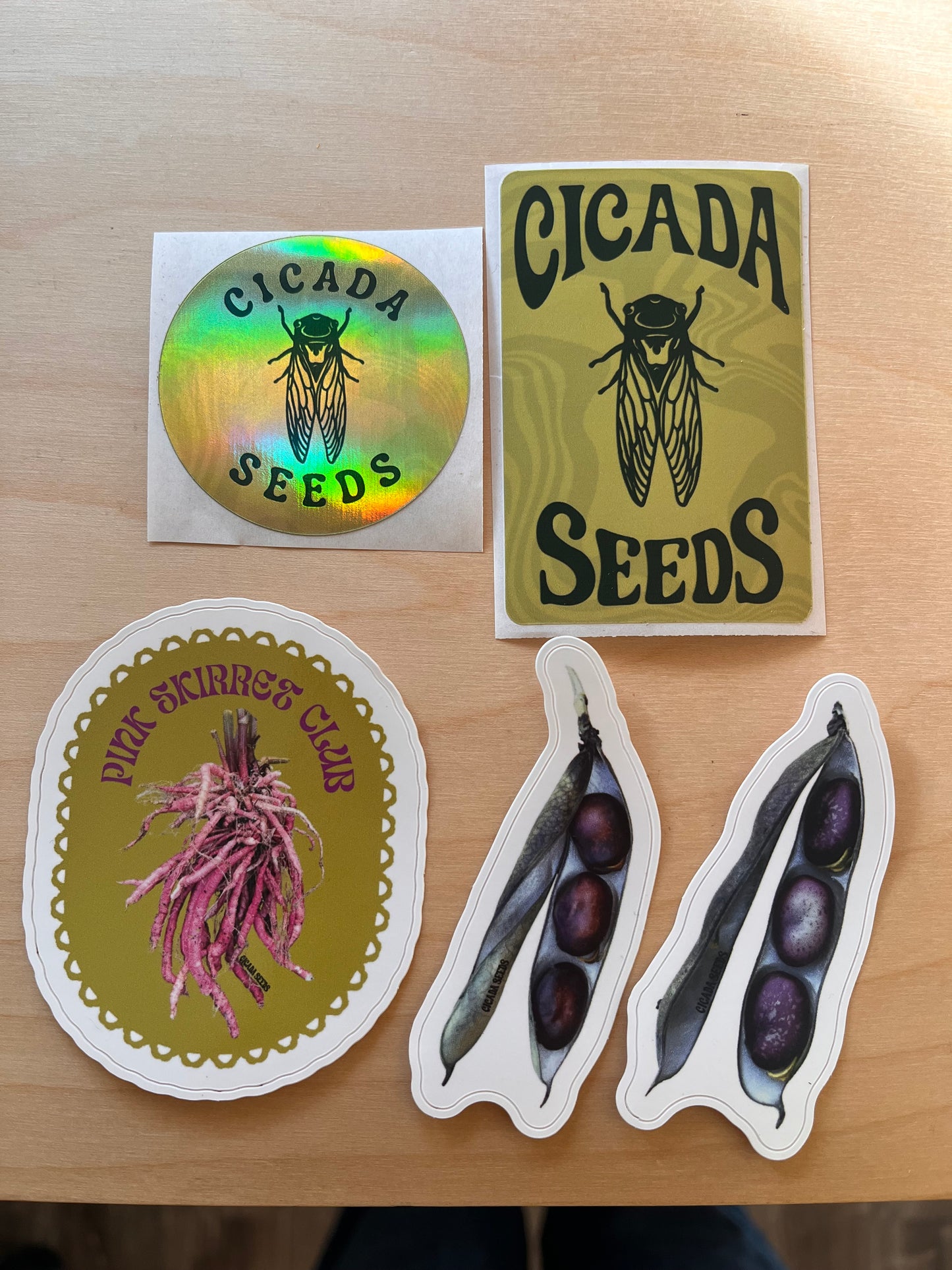 Cicada Seeds Stickers